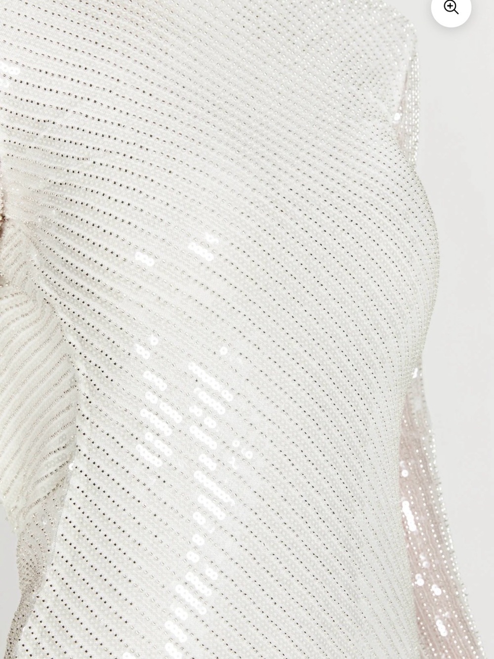 Meshki White Sequined Backless Mini Dress - Picture 5 of 5